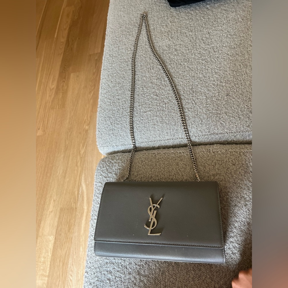 Saint Laurent grey shoulder bag